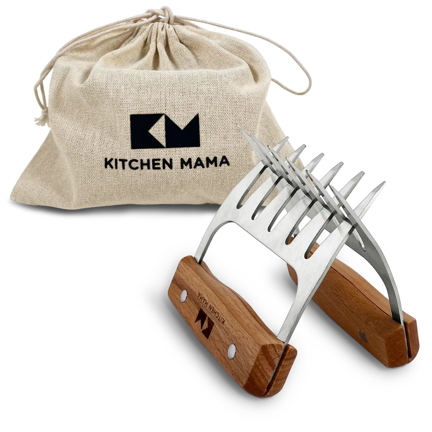 Kitchen Mama Meat Shredder Claws (A Set of 2) + Pouch Bag