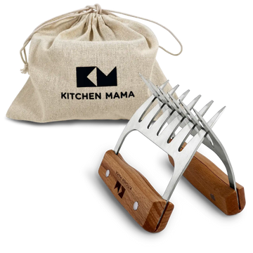 Kitchen Mama Meat Shredder Claws (A Set of 2) + Pouch Bag