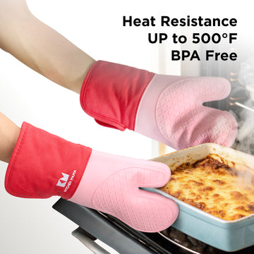Silicone Oven Mitt & Silicone Basting Pastry Brush (Set of 2)