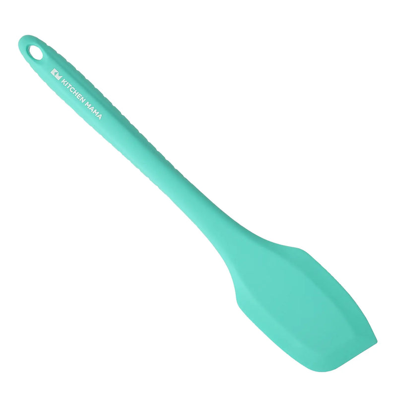 Kitchen Mama Silicone Scraping Spatula, Teal, SP0310-T