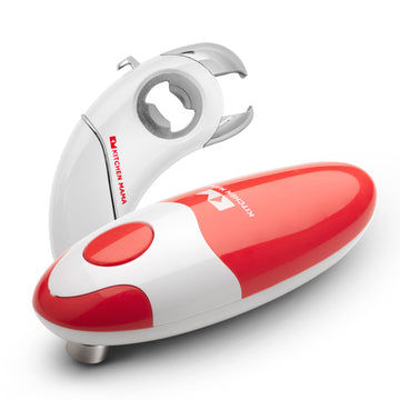 Auto One Electric Can Opener & Epic One Multifunction Opener (White)