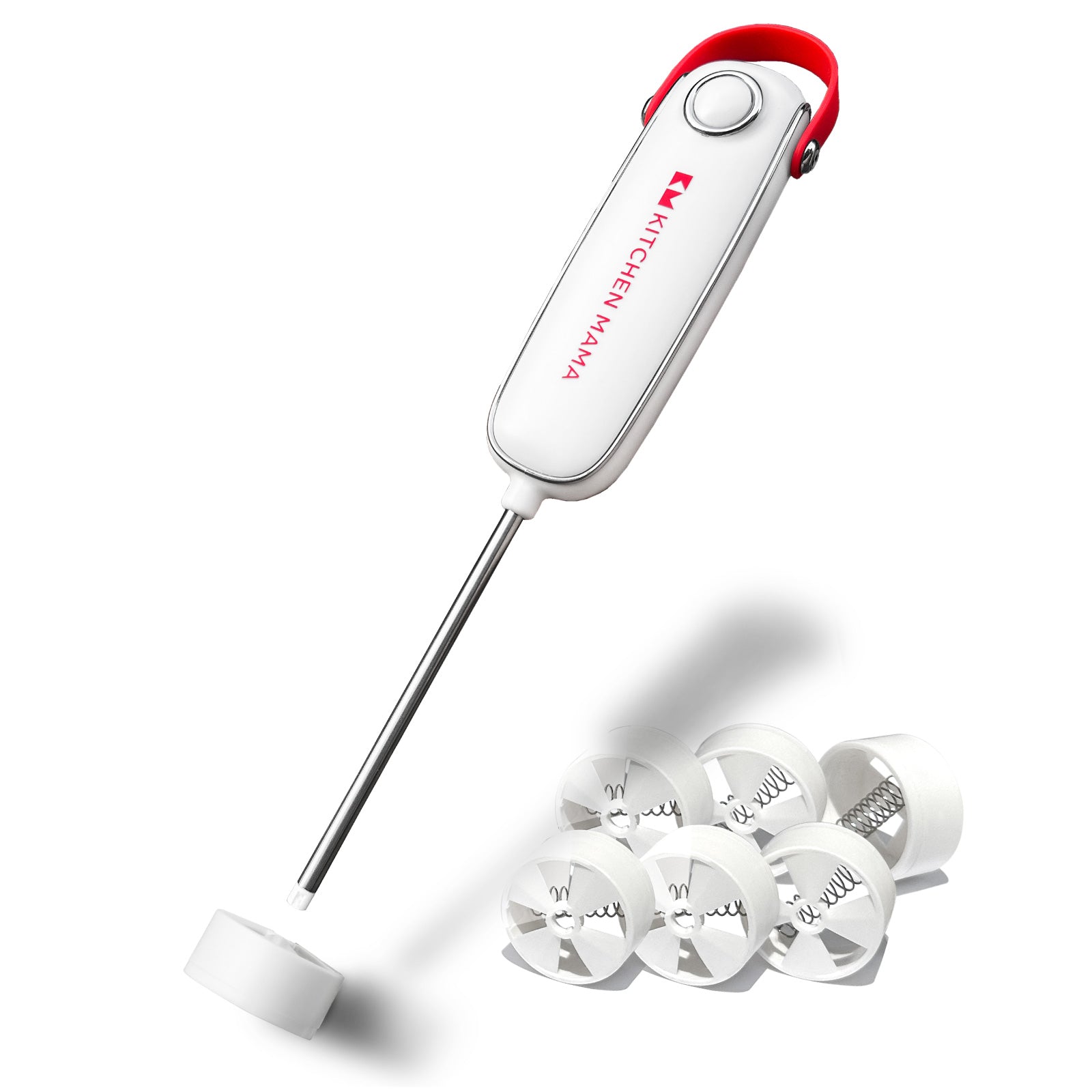 Silkwhisk Electric Milk Frother & 6-Pack Replacement
