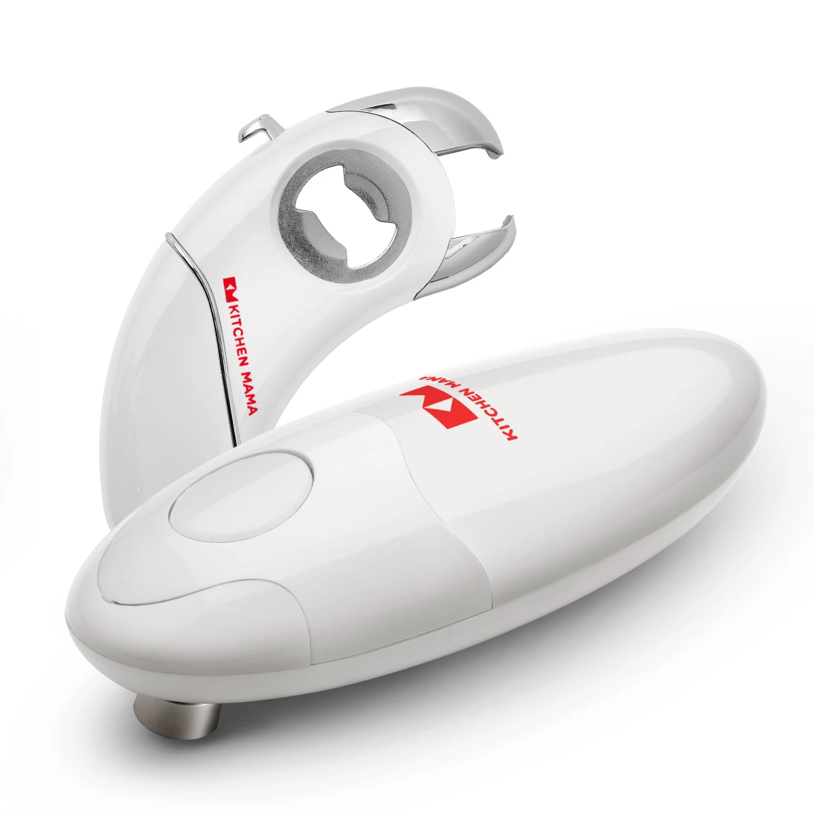 White Auto 1.0 Electric can opener  + Epic One on a white background
