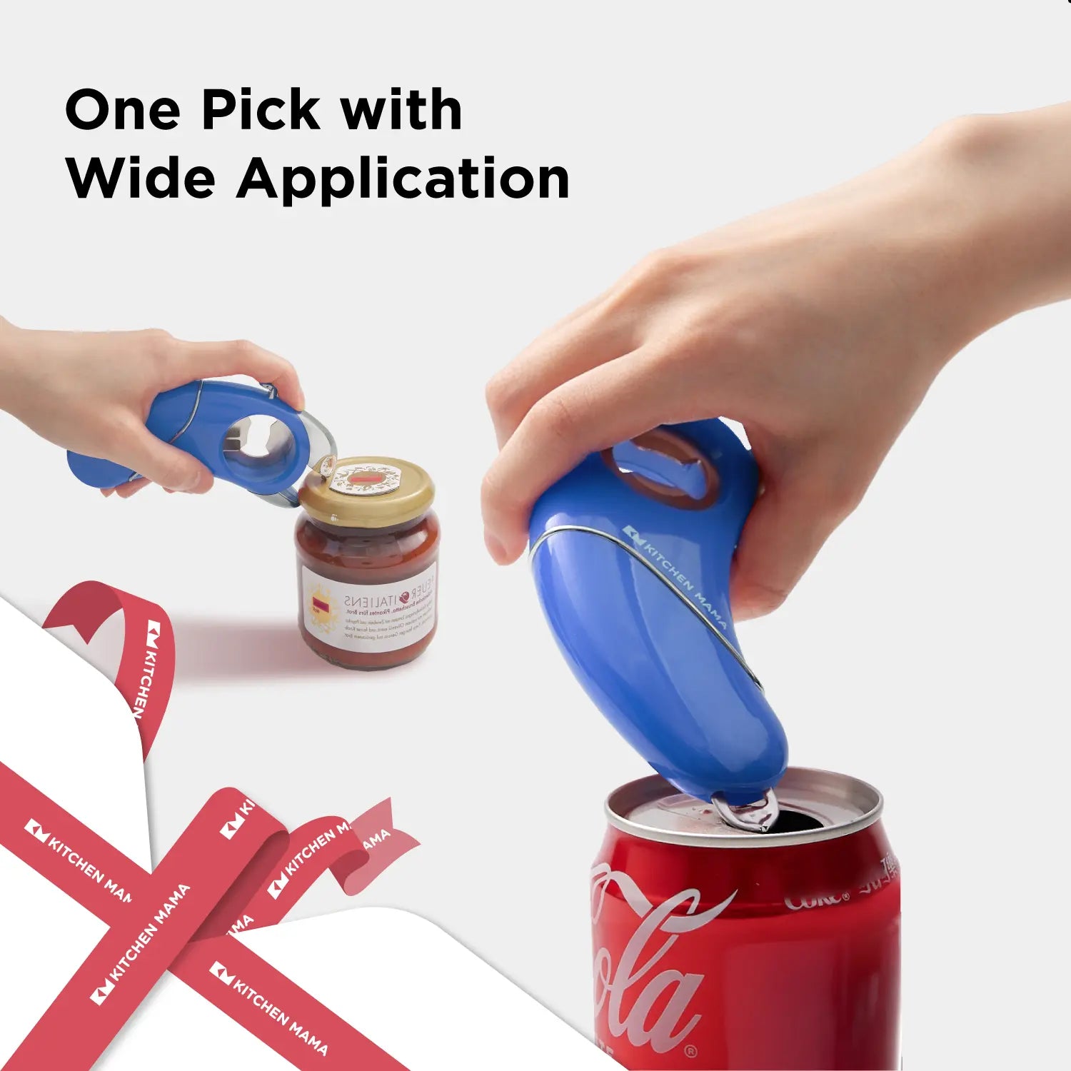 Small Metal Bottle Opener 4-In-1 Canned Home Multifunctional Opener Cap