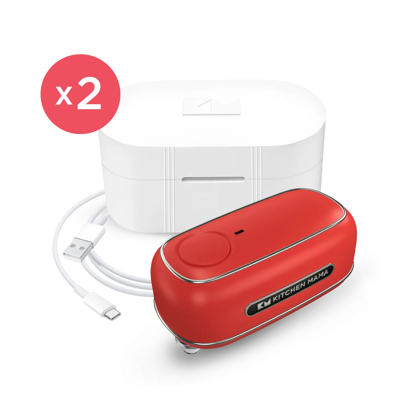 Orbit One Rechargeable Can Opener Double-Pack | Kitchen Mama