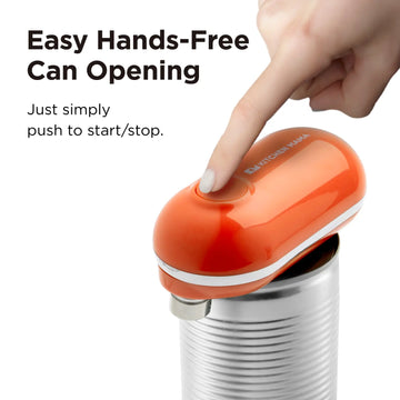 Mini Electric Can Opener - The Smallest Electric Can Opener, Orange, CO1200-O, battery operated can openers top rated, can opener electric smooth edge, auto can openers, can electric opener, smooth edge electric can opener