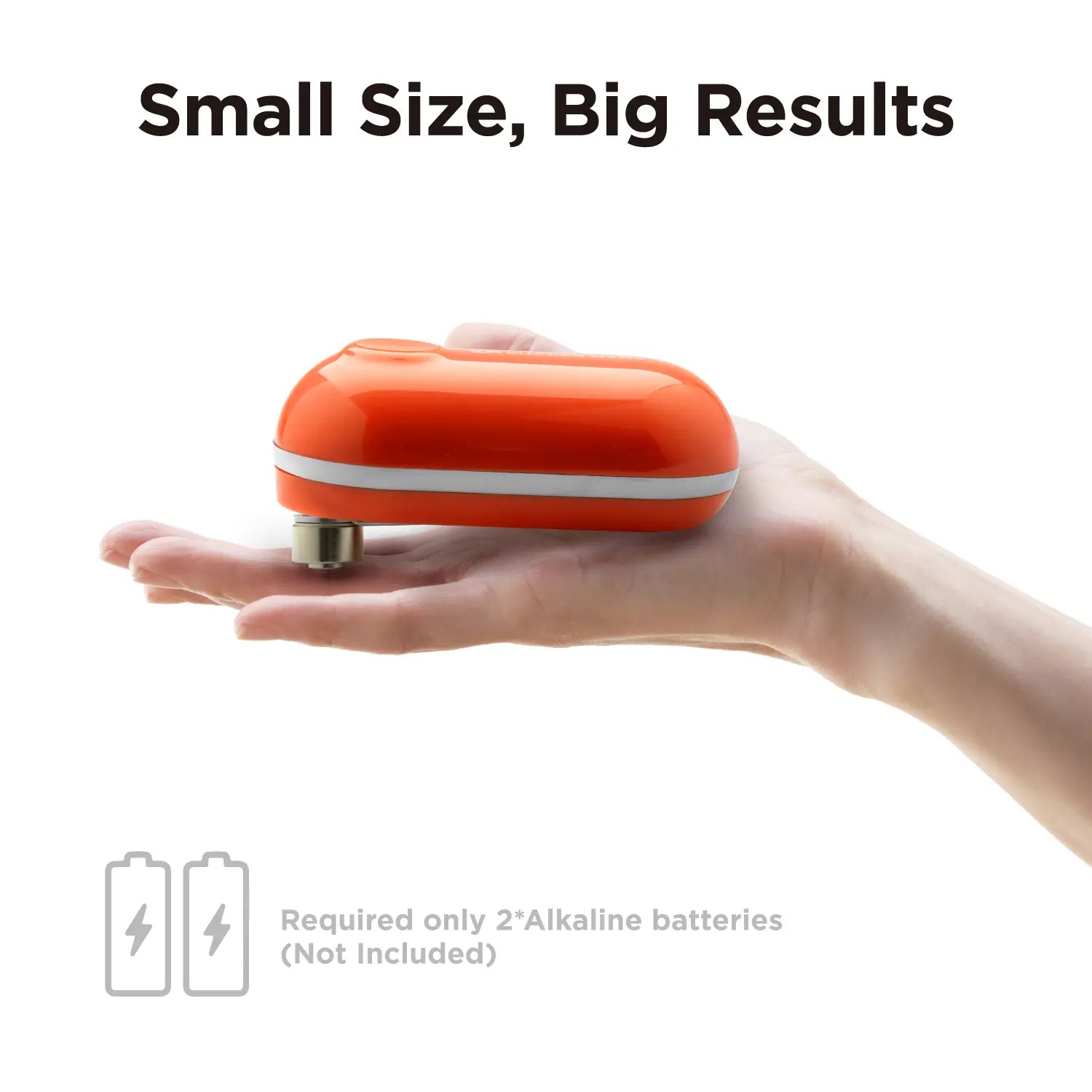 Mini Electric Can Opener - The Smallest Electric Can Opener, Orange, CO1200-O, battery operated can openers top rated, can opener electric smooth edge, auto can openers, can electric opener, smooth edge electric can opener,portable can opener
