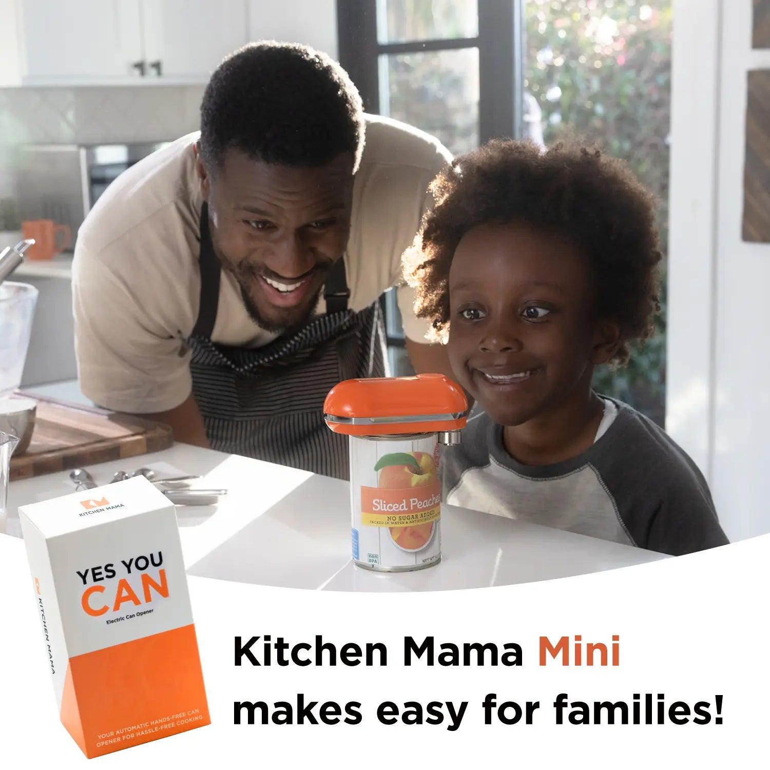 Kitchen Mama Mini Electric Can Opener : Smooth Cutting Edge, Safty, No  Touch The Canned Food Inside