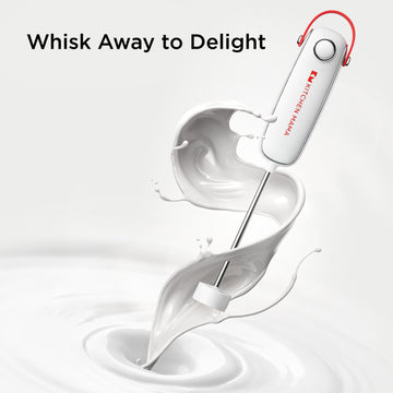 Silkwhisk Electric Milk Frother & 6-Pack Replacement
