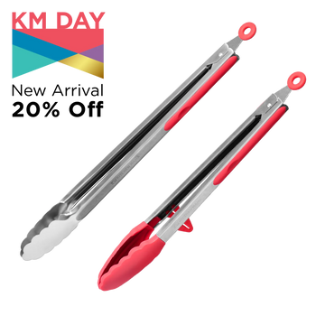 DuoEssentials Cooking tongs Set Red