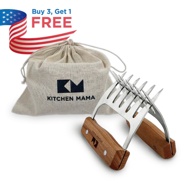 Kitchen Mama Meat Shredder Claws (A Set of 2) + Pouch Bag