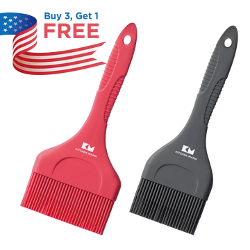 Kitchen Mama Platinum Silicone Extra Wide Brush Set