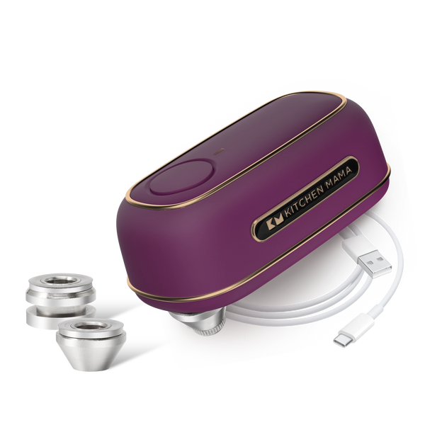 Complete Orbit Bundle: Orbit One Electric Can Opener + Replacement Blades Burgundy