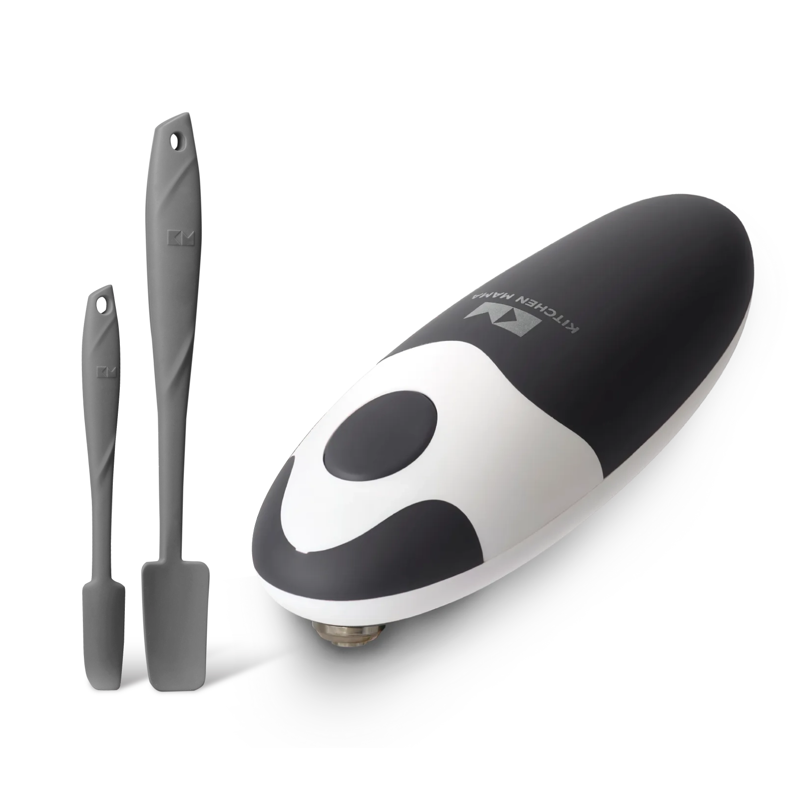 Can Opening & Scraping Set: Auto 2.0 Electric Can Opener + Silicone Jar Spatula Onyx