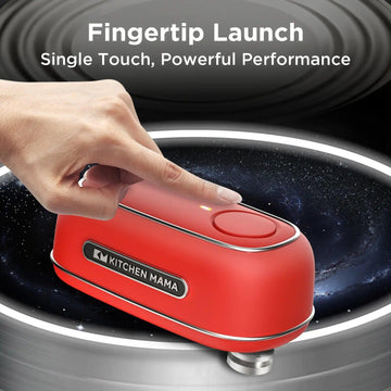 Abrelatas recargable Kitchen Mama Orbit One, CO5600-R, lanzamiento con los dedos, un solo toque, potente rendimiento