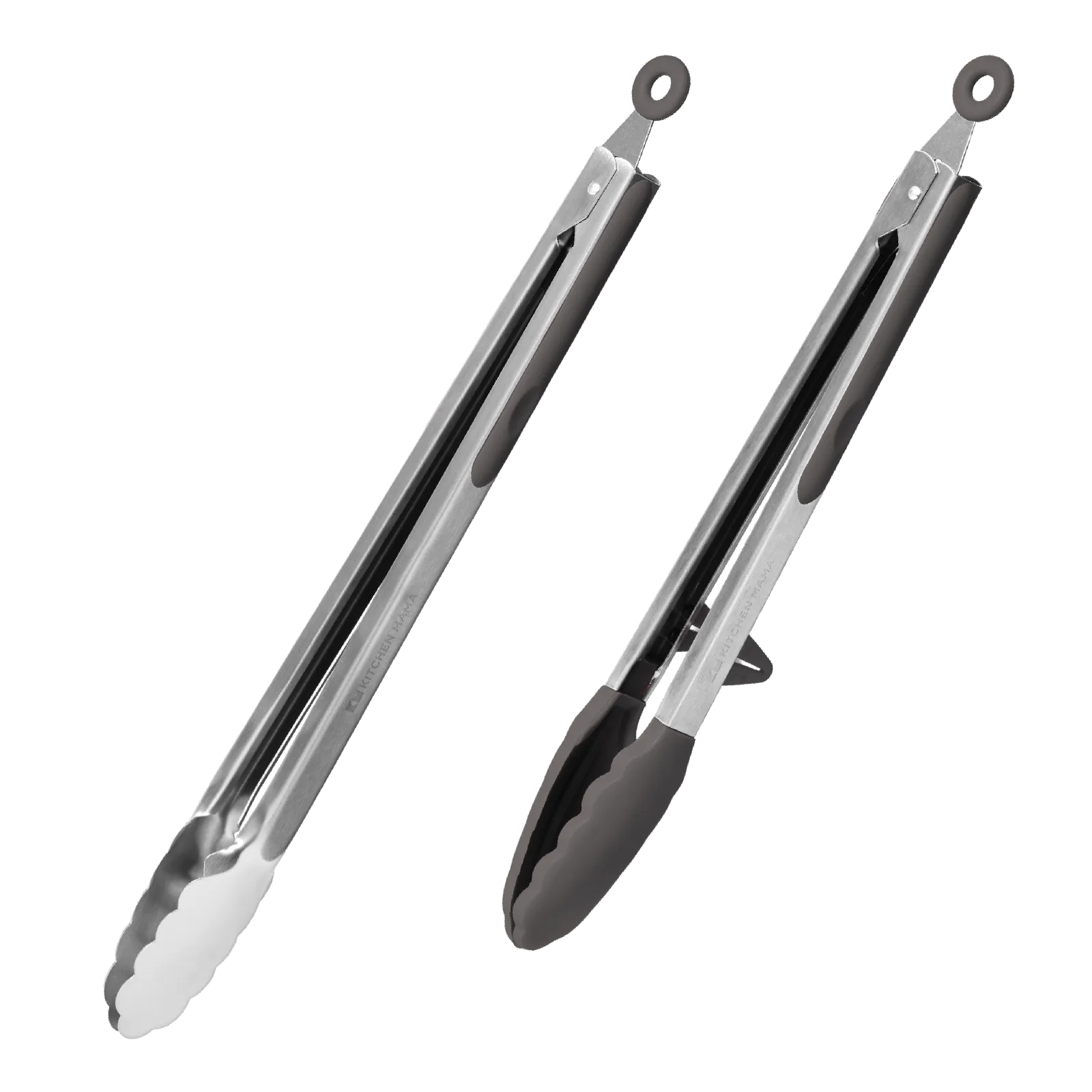 DuoEssentials Metal Gray Cooking tongs Set
