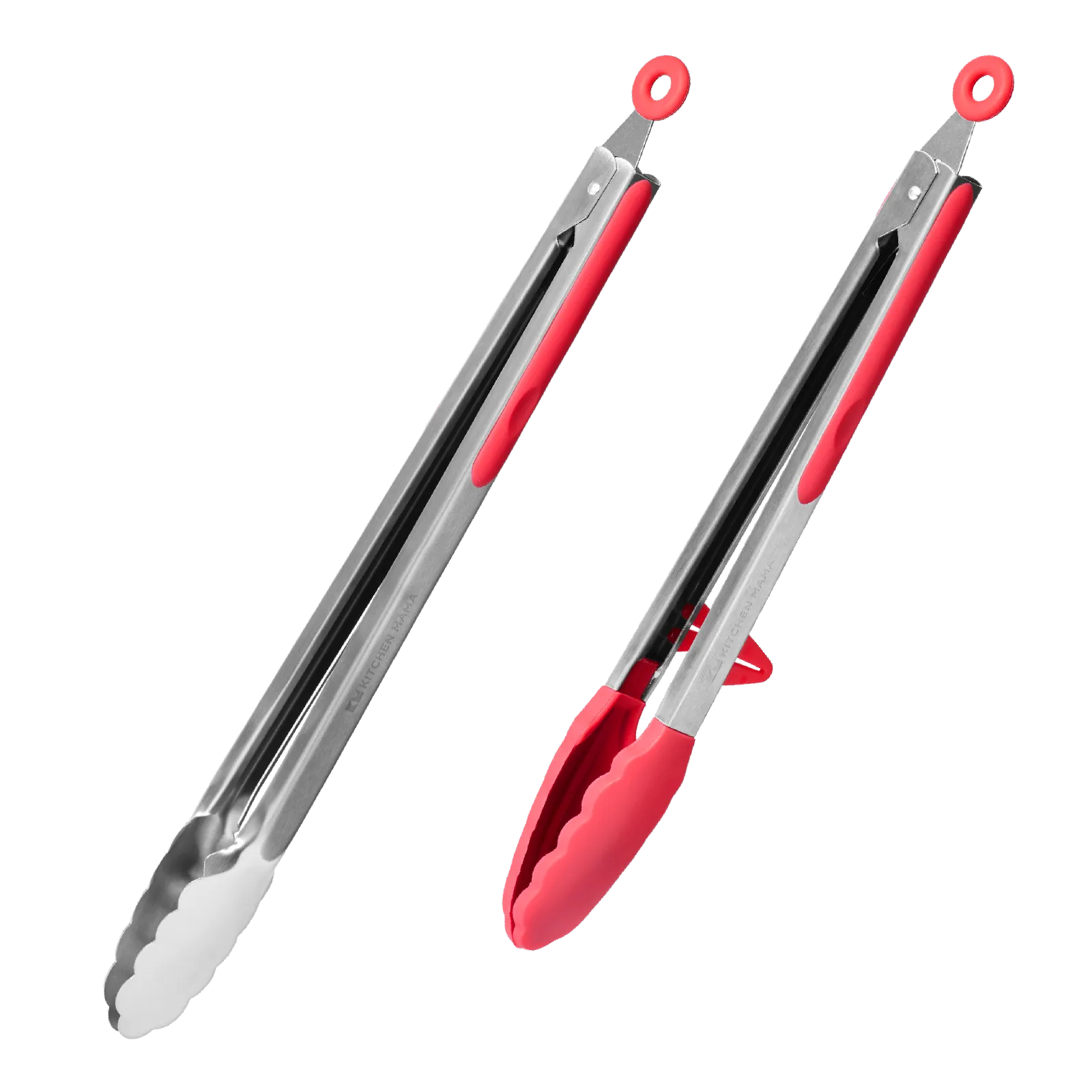 DuoEssentials Red Cooking tongs Set