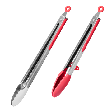 DuoEssentials Cooking tongs Set Red