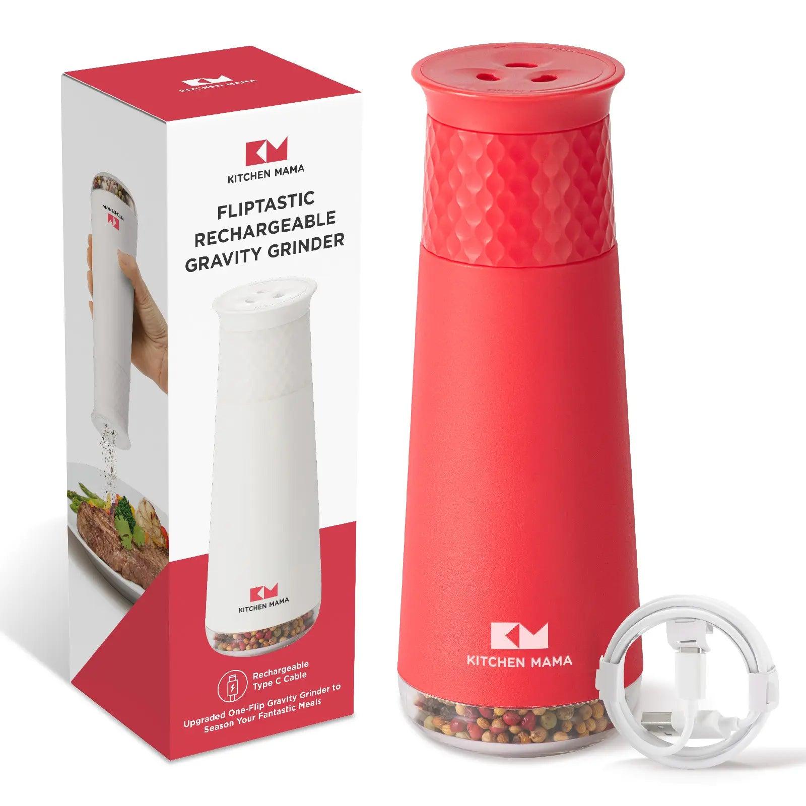 FlipTastic Rechargeable Gravity Grinder - Kitchen Mama