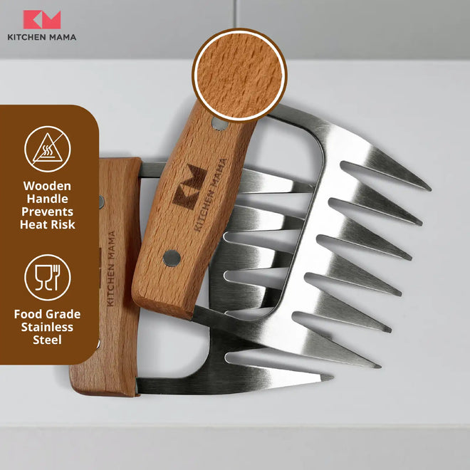 Meat Shredder Claws (A Set of 2) + Pouch Bag