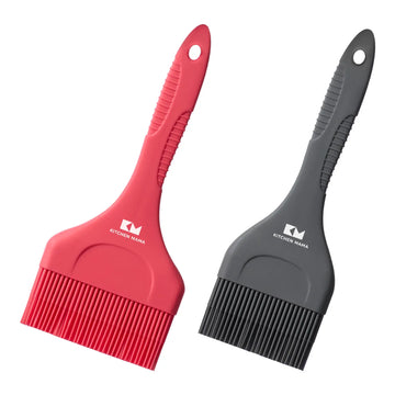 Kitchen Mama Platinum Silicone Extra Wide Brush Set