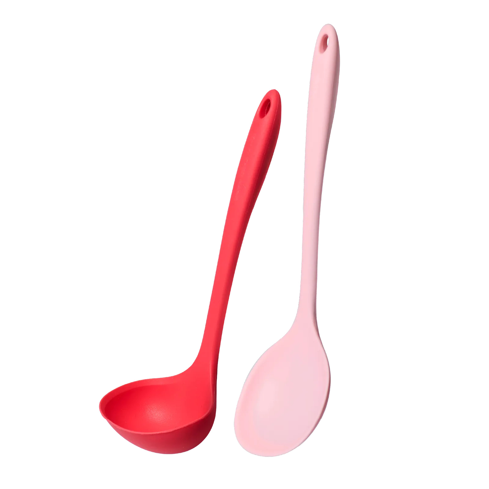 DuoEssentials Ladle and Cooking Spoon Set Red