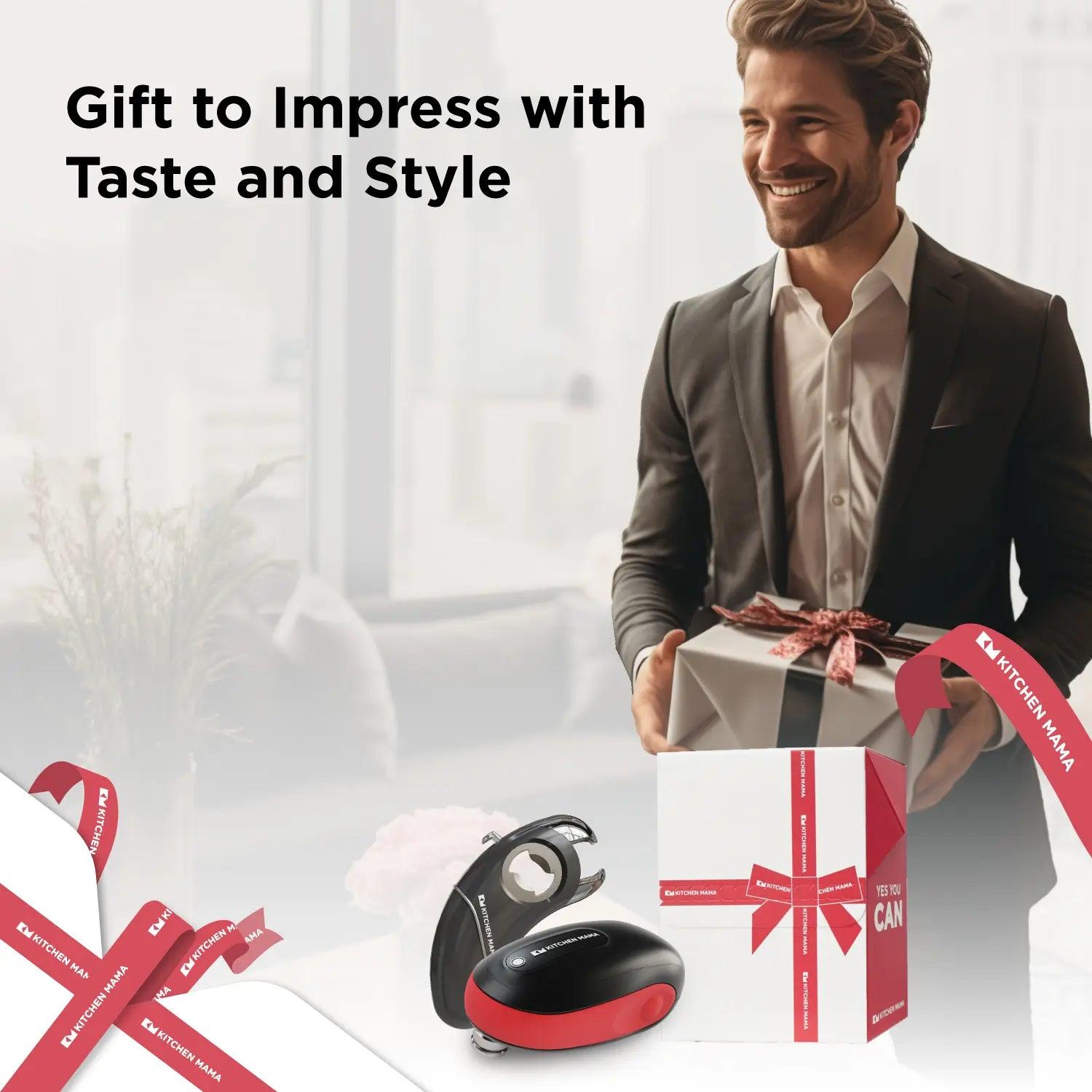 Executive Elegance Combo: One-To-Go Electric Can Opener & Multi-Function Opener - Kitchen Mama