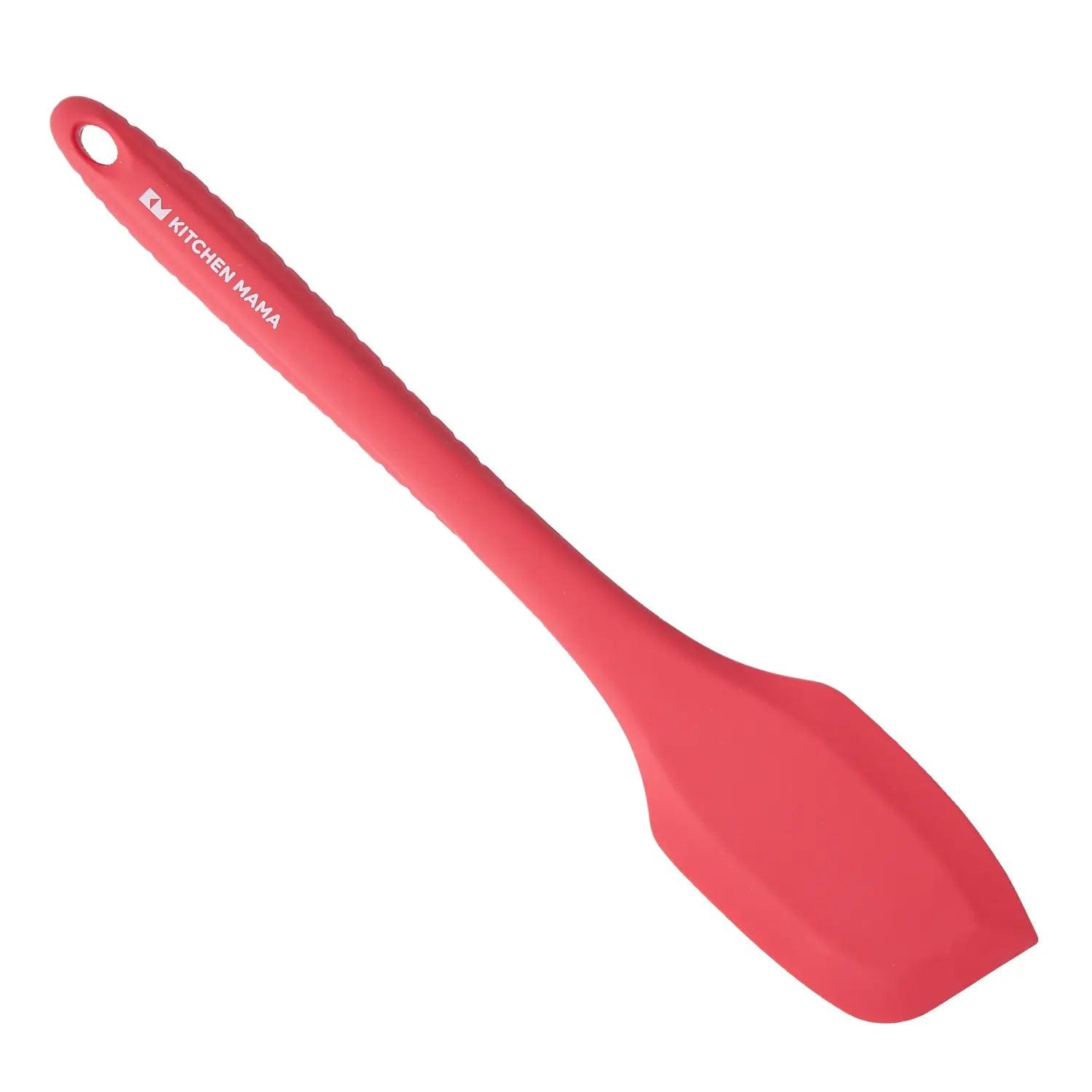 Kitchen Mama Silicone Scraping Spatula, Red, SP0310-R