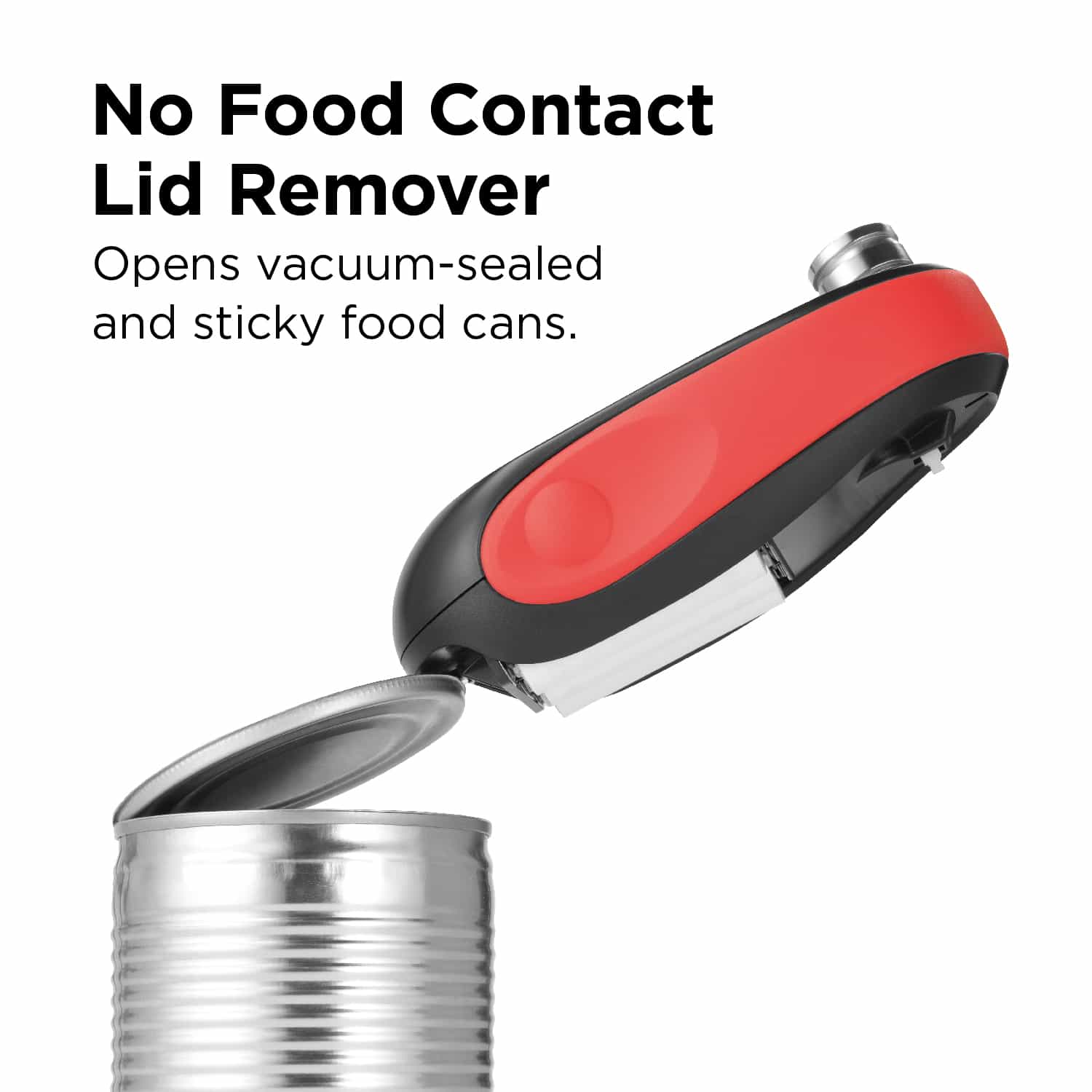 One-To-Go Electric Can Opener, Red, CO2300-R, can openers prime for seniors with arthritis, safety can opener electric, hands free can opener, one touch can opener battery operated, automatic hand can opener