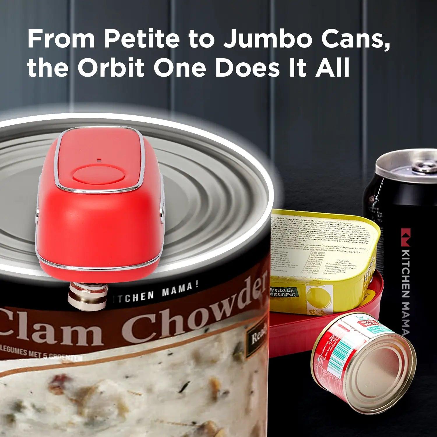 Orbit One Rechargeable Can Opener – Double-Pack Bundle for Effortless Can Opening