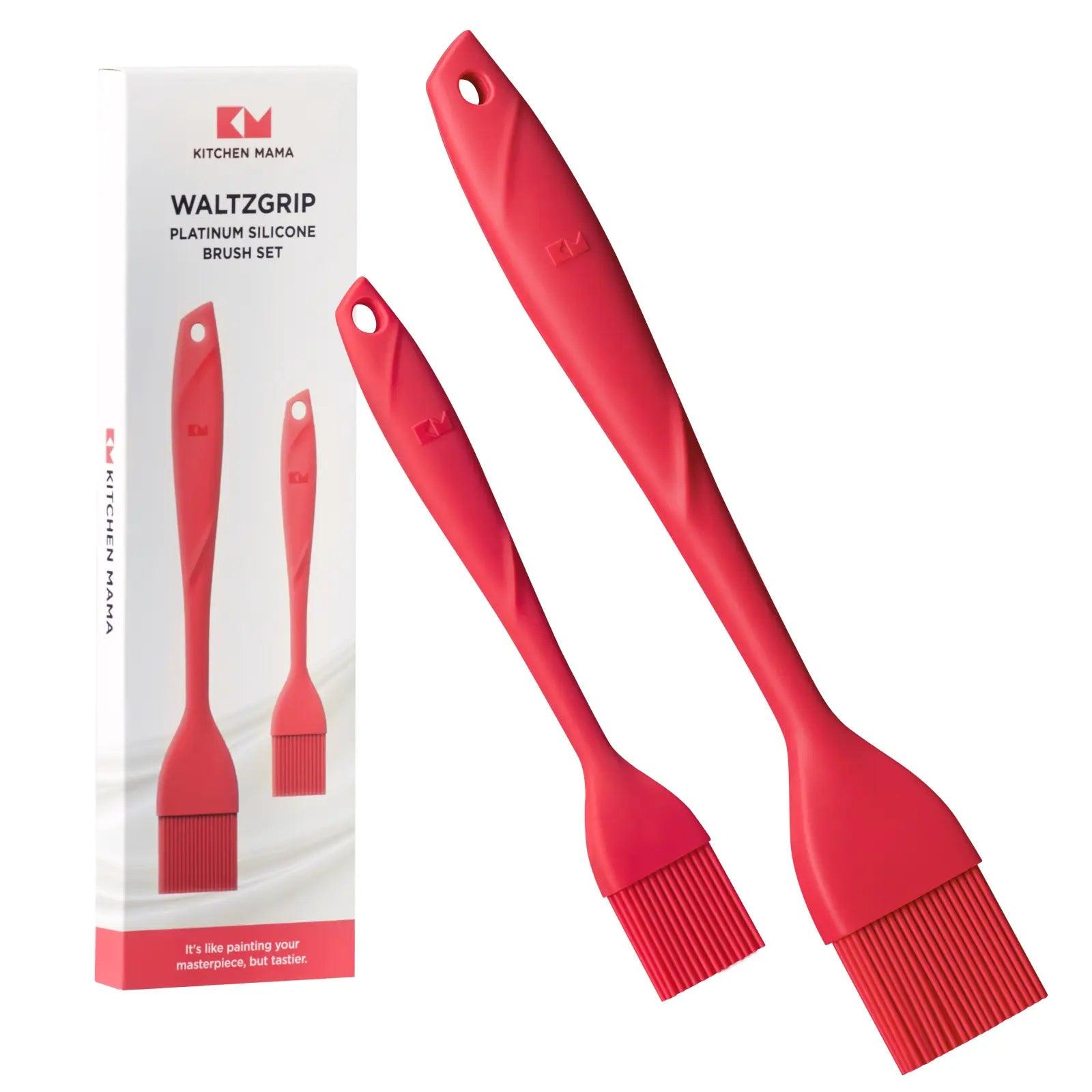 WALTZGRIP Platinum Silicone 2pc Brush Set - Kitchen Mama