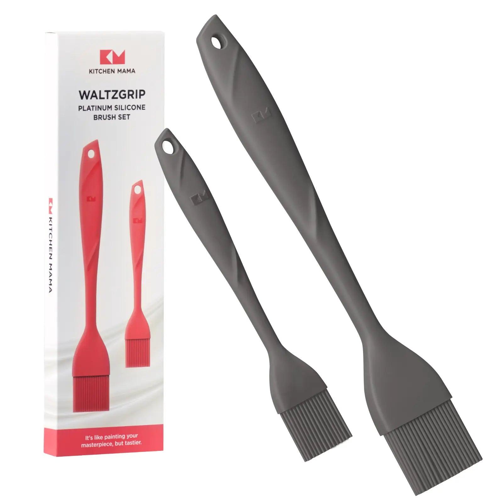 WALTZGRIP Platinum Silicone 2pc Brush Set - Kitchen Mama