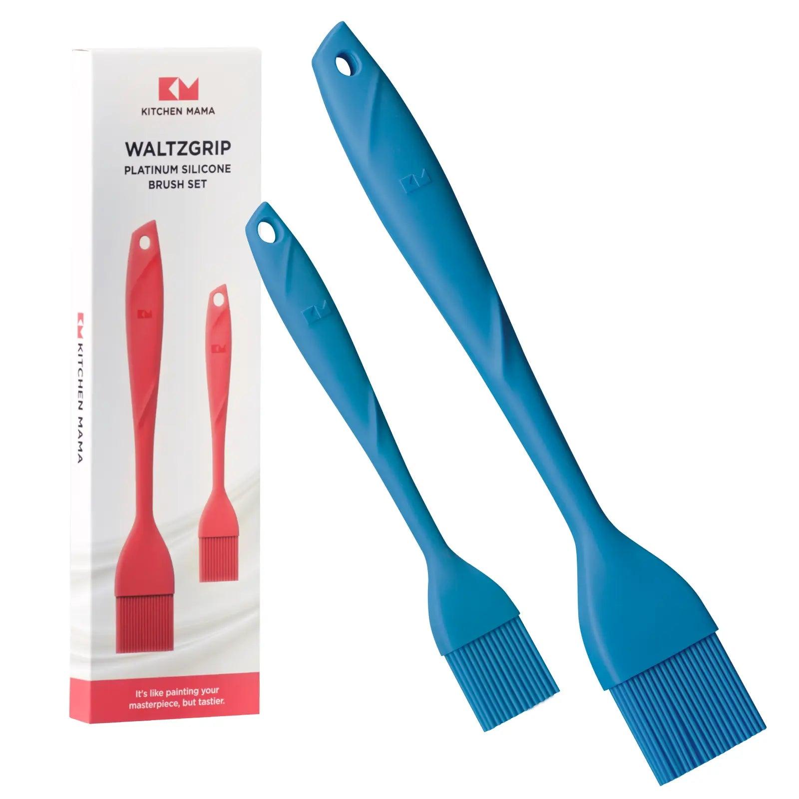 WALTZGRIP Platinum Silicone 2pc Brush Set - Kitchen Mama