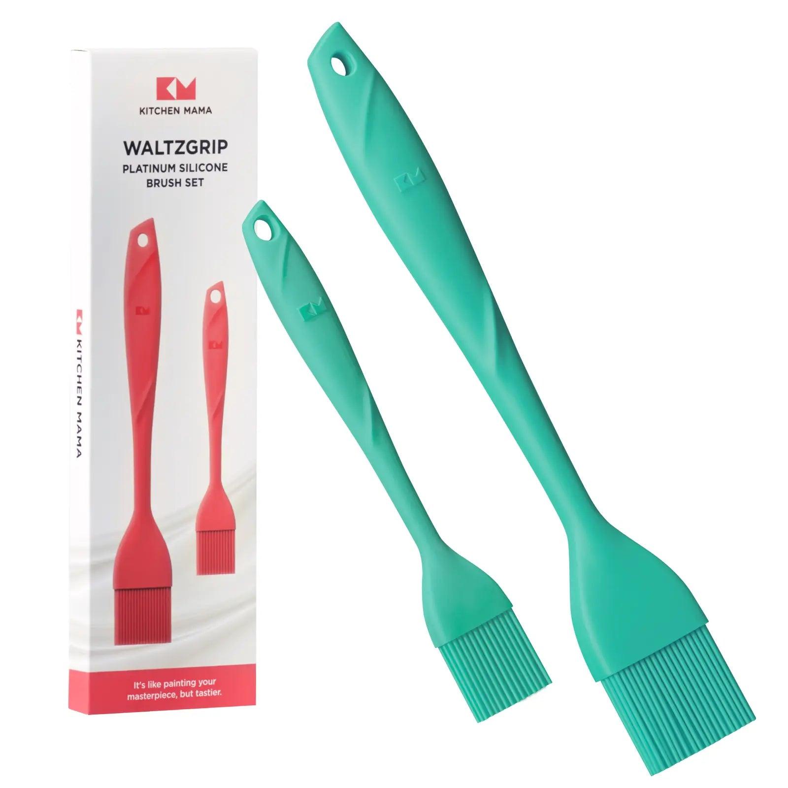 WALTZGRIP Platinum Silicone 2pc Brush Set - Kitchen Mama