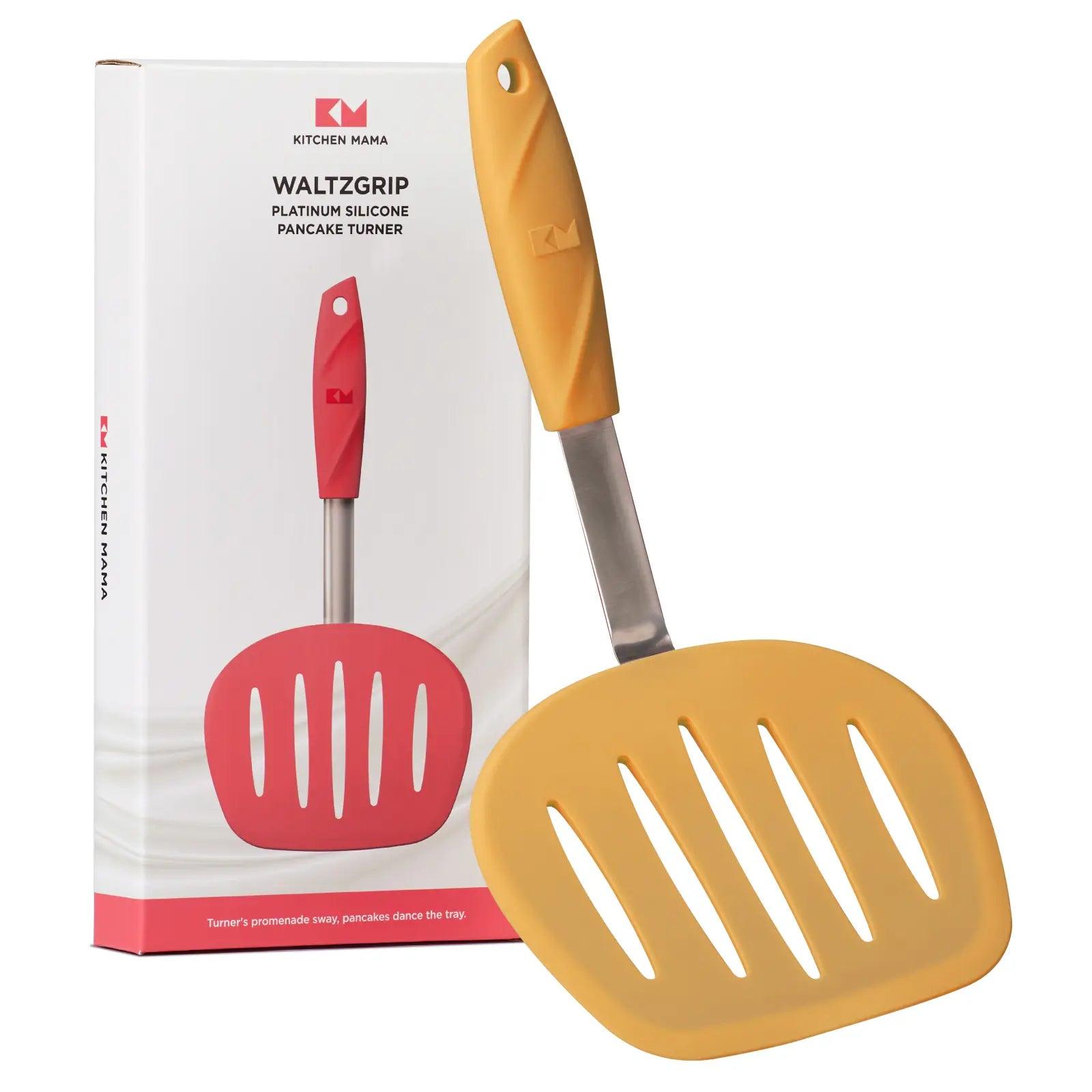 WALTZGRIP Platinum Silicone Pancake Turner - Kitchen Mama