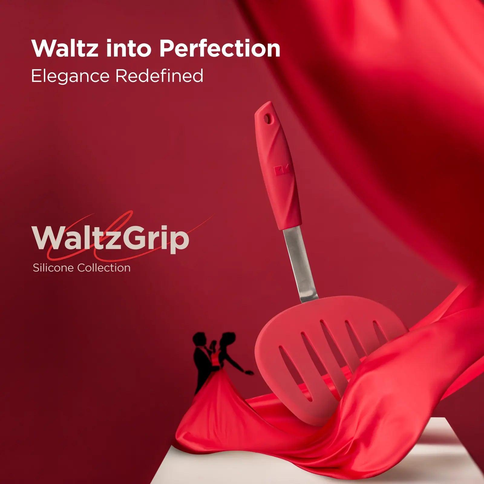 WALTZGRIP Platinum Silicone Pancake Turner - Kitchen Mama