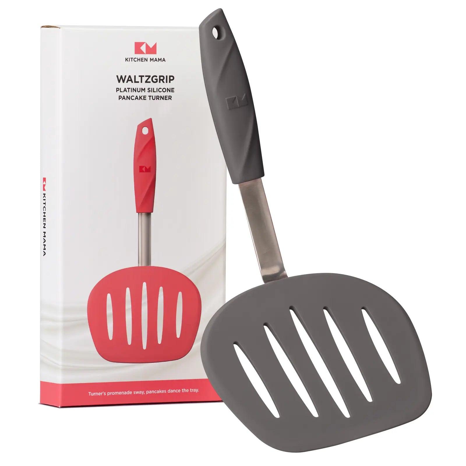 WALTZGRIP Platinum Silicone Pancake Turner - Kitchen Mama