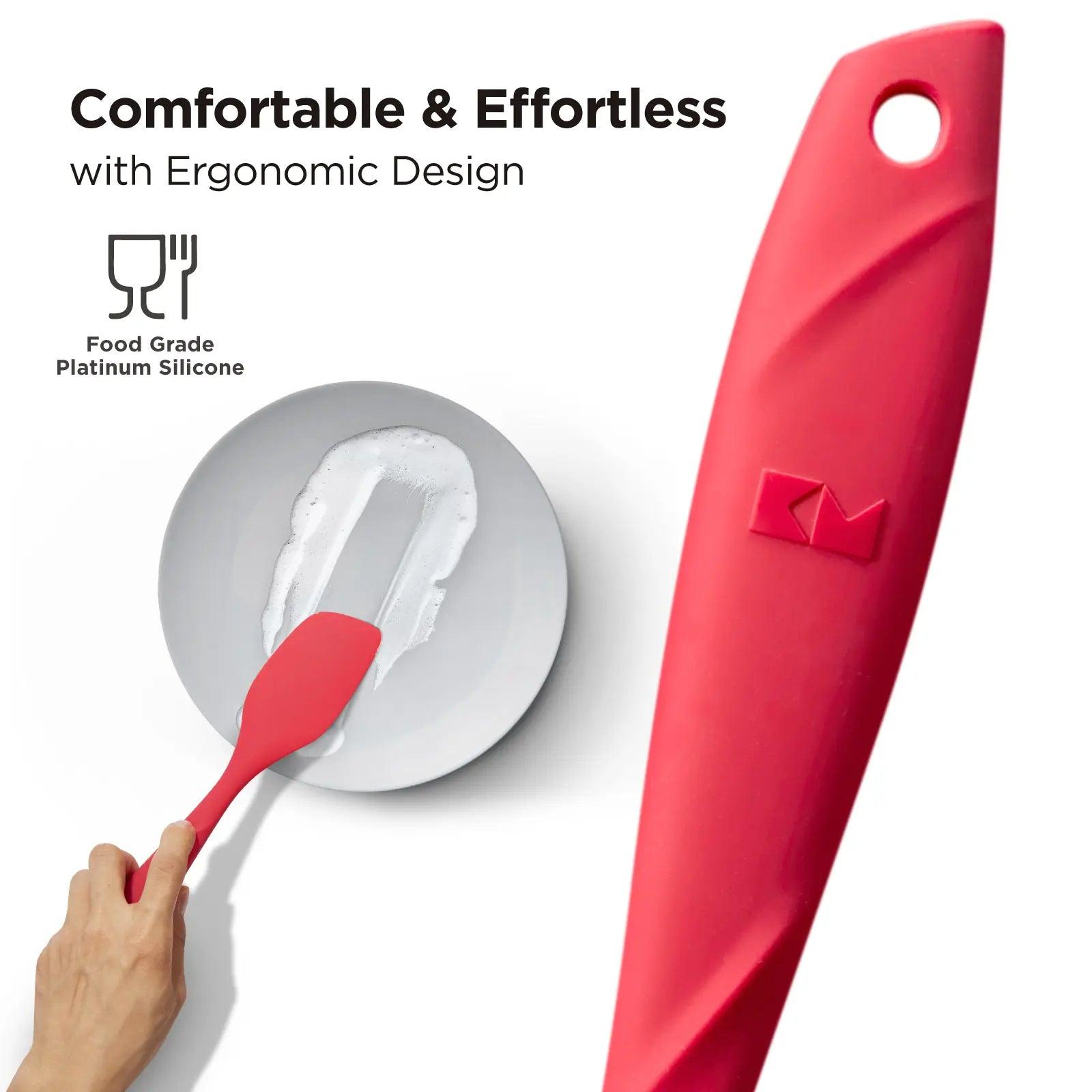 Kitchen Mama scraping spatula, Waltzgrip platinum silicone scraping spatula