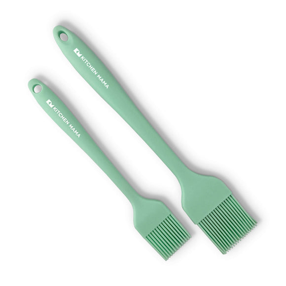 Pincel de silicona para repostería Kitchen Mama (juego de 2), verde azulado, SP0120-T,