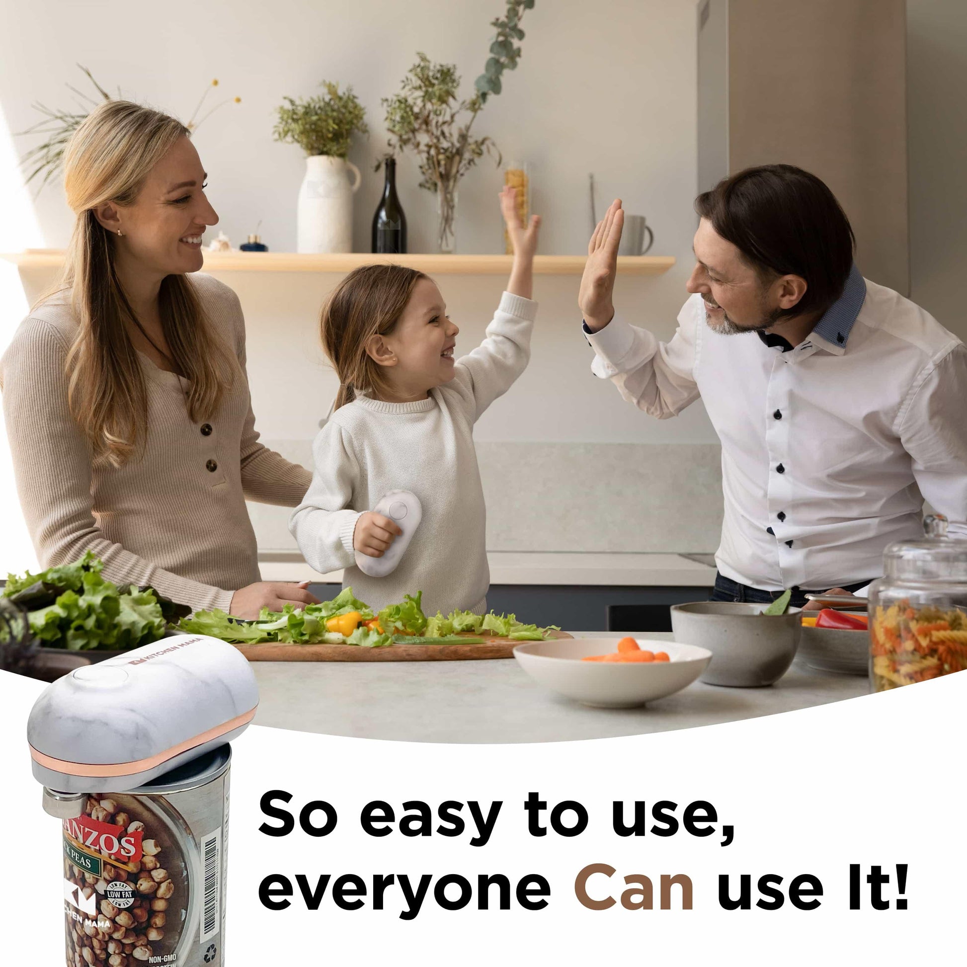 Kitchen Mama Auto Electric Can Opener Christmas Gift Ideas: Open Your Cans  with A Simple Press of Button - Automatic, Hands Free, Smooth Edge