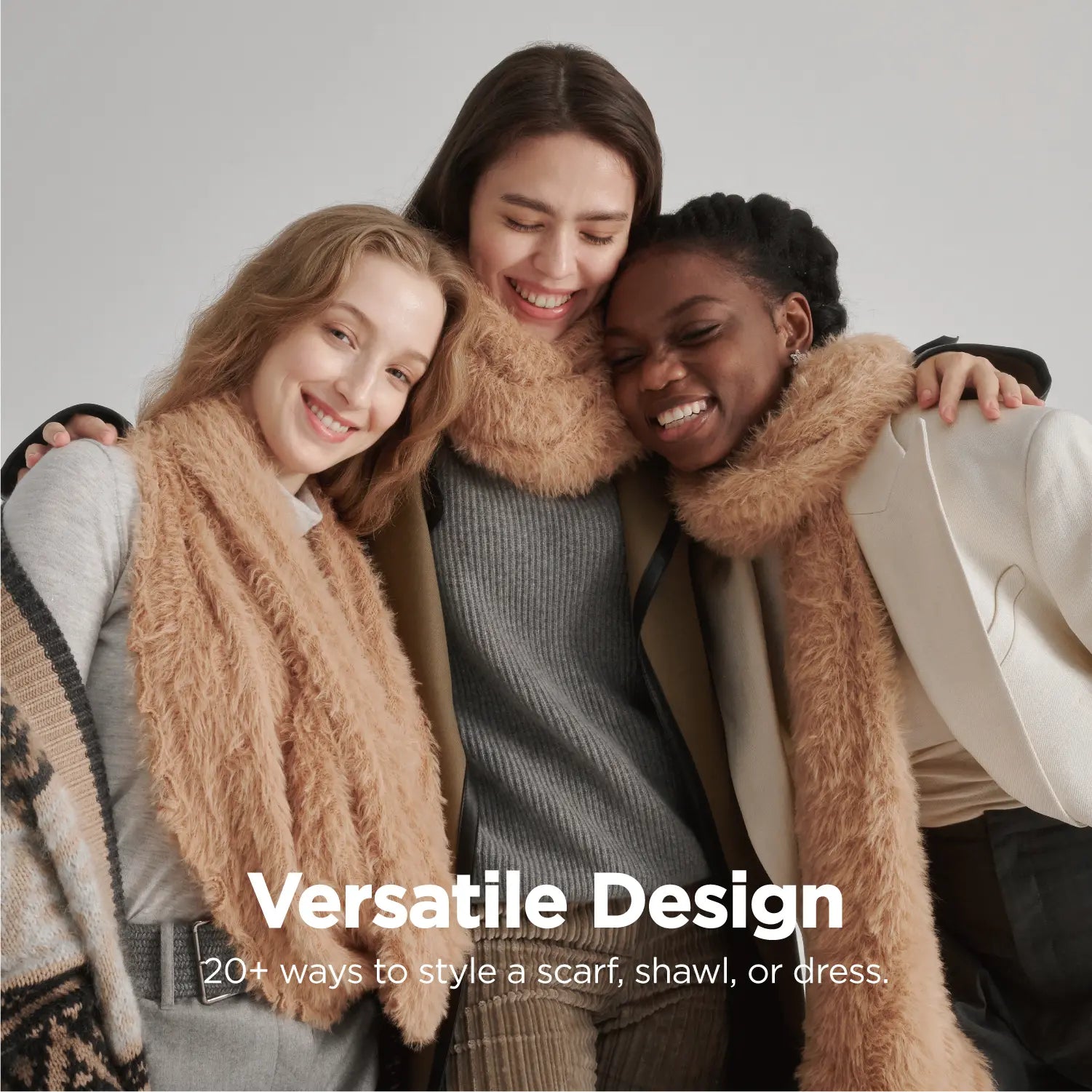 Calvin Klein Scarf Women KM Choice One Scarf: Faux Fur Infinity